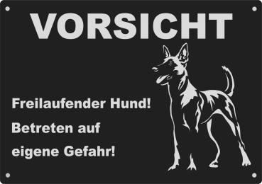 Malinois - Belgischer Schäferhund | Aluminium Warnschild